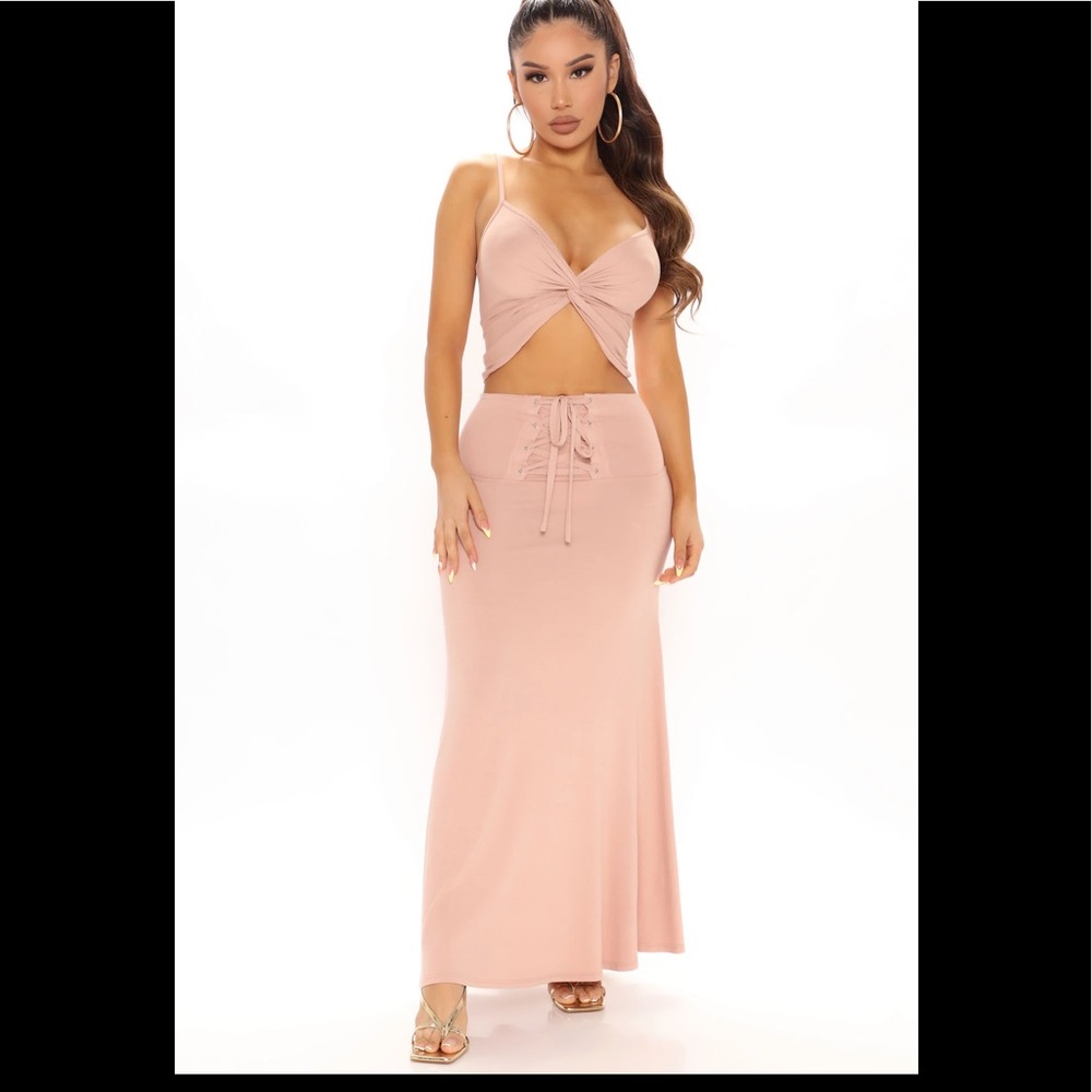 Maxi Skirt Set - Muave